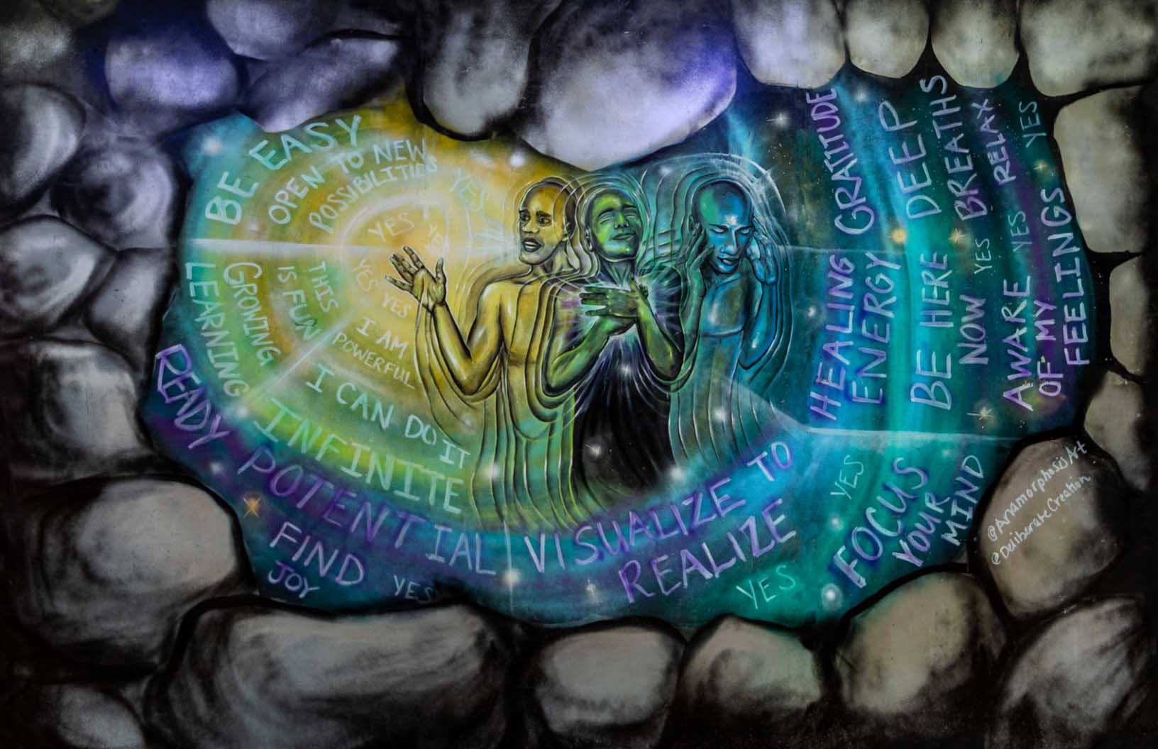'Deliberate Creation'- Anamorphosis Art | Mural Maze Paper Print – Art ...