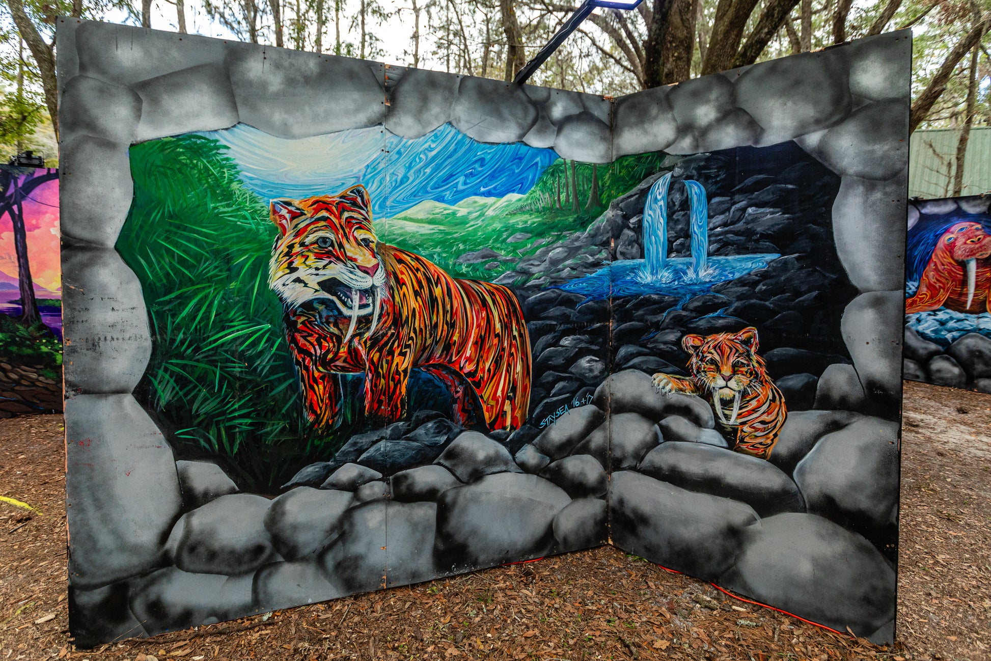'StaySea's Tigers'- StaySea | Mural Maze Paper Print image 1